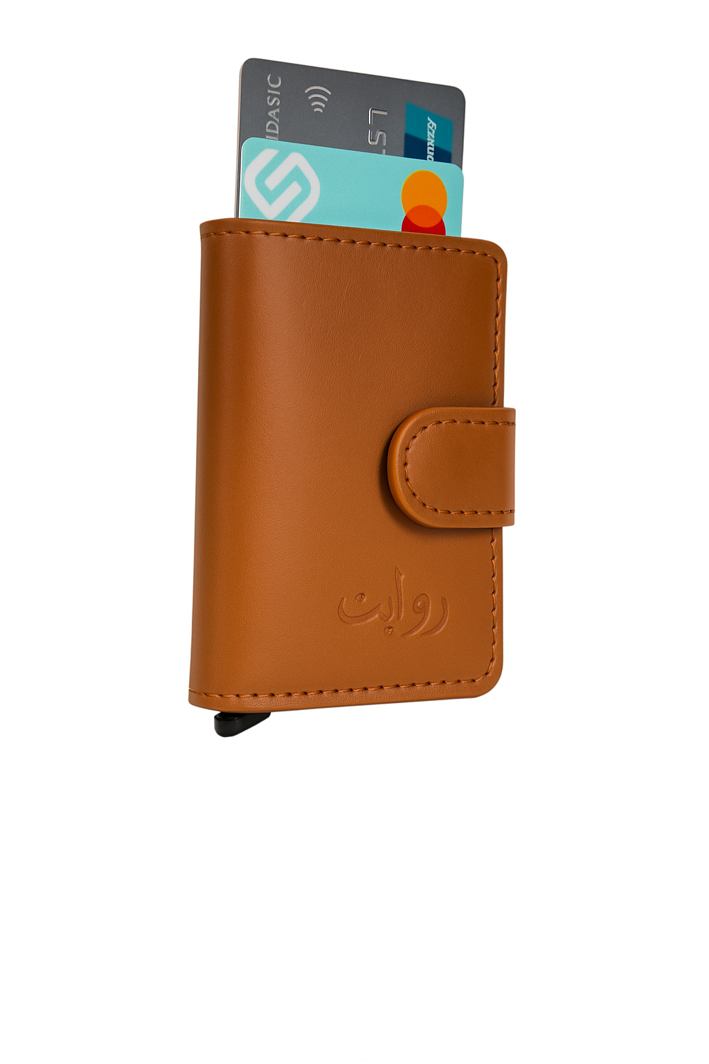High Quality Leather Wallet & Pop Up Card Holder with Strap and Cash Pocket