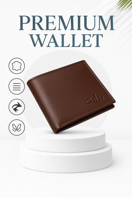 Genuine Leather Men’s Tri-fold Wallet with Zipper Coin Pocket & Secure Clasp