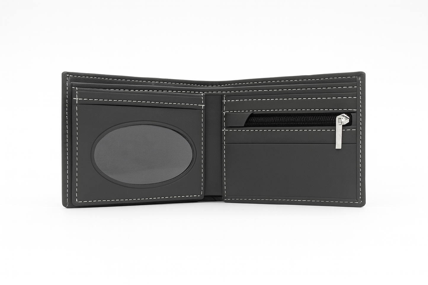 PU Leather Bi-Fold Wallet – Slim & Stylish Men’s Wallet
