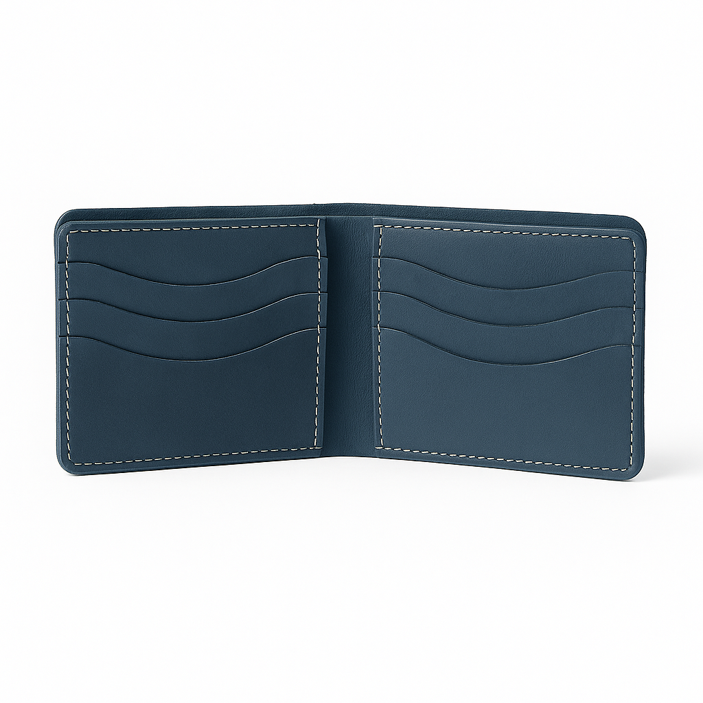 Men’s Genuine Leather Bifold Wallet with Multiple Card Slots & Cash Pocket – Riwayat Brand
