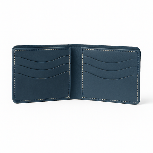 Men’s Genuine Leather Bifold Wallet with Multiple Card Slots & Cash Pocket – Riwayat Brand
